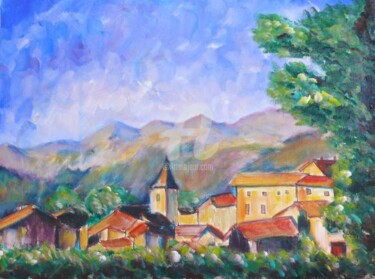 Painting titled "Pyrénées espagnoles" by Emc Eguimendia, Original Artwork