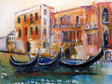 Painting titled "Venise" by Emc Eguimendia, Original Artwork
