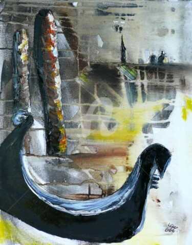 Painting titled "Venise" by Emc Eguimendia, Original Artwork