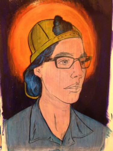 Painting titled "Alex V 3" by Oberlin The Artist, Original Artwork, Acrylic