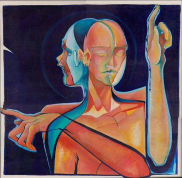 Pittura intitolato "Thanks Sam, Dream #5" da Oberlin The Artist, Opera d'arte originale, Acrilico