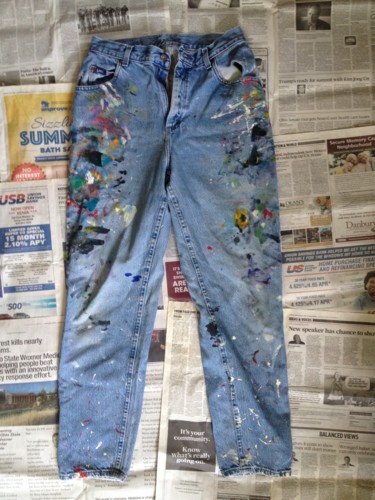 "Jeans #5" başlıklı Tablo Oberlin The Artist tarafından, Orijinal sanat, Akrilik