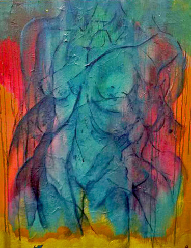 Peinture intitulée "We Torso" par Oberlin The Artist, Œuvre d'art originale, Acrylique