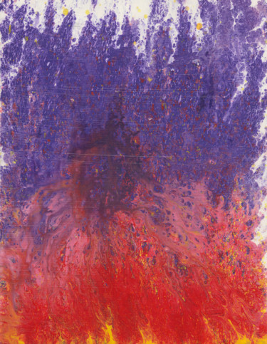 Malerei mit dem Titel "Pyre" von Oberlin The Artist, Original-Kunstwerk, Acryl