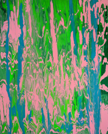 Malerei mit dem Titel "Untitled Bloom" von Oberlin The Artist, Original-Kunstwerk, Acryl