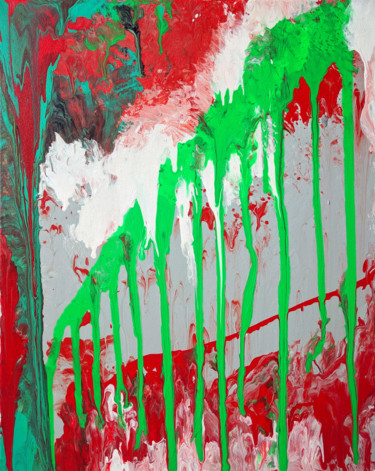 Malarstwo zatytułowany „The Bridge” autorstwa Oberlin The Artist, Oryginalna praca, Akryl