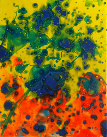 Malerei mit dem Titel "Untitled Abstract 21" von Oberlin The Artist, Original-Kunstwerk, Acryl
