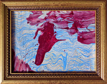 Pintura titulada "Untitled Abstract 34" por Oberlin The Artist, Obra de arte original, Acrílico