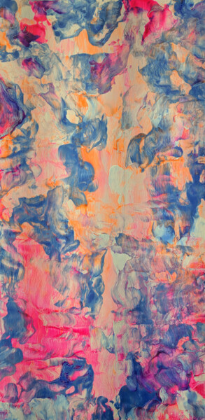 Pintura intitulada "Untitled Abstract 38" por Oberlin The Artist, Obras de arte originais, Acrílico