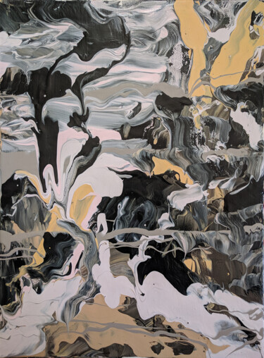Peinture intitulée "Untitled Abstract 41" par Oberlin The Artist, Œuvre d'art originale, Acrylique