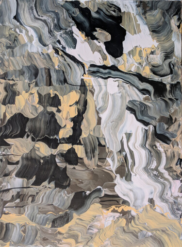 Peinture intitulée "Untitled Abstract 42" par Oberlin The Artist, Œuvre d'art originale, Acrylique