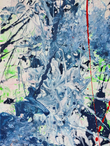 Картина под названием "Transformer Abstrac…" - Oberlin The Artist, Подлинное произведение искусства, Акрил