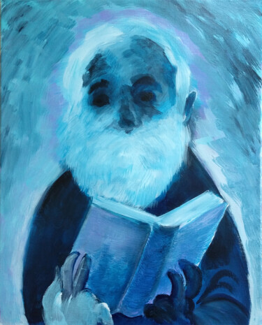 Malarstwo zatytułowany „The Blind Man” autorstwa Oberlin The Artist, Oryginalna praca, Akryl