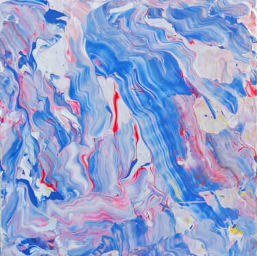 Ζωγραφική με τίτλο "Tornado Abstract #4" από Oberlin The Artist, Αυθεντικά έργα τέχνης, Ακρυλικό