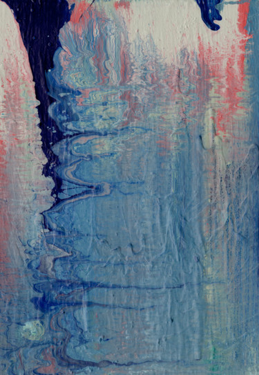 Schilderij getiteld "Untitled Powder Blue" door Oberlin The Artist, Origineel Kunstwerk, Acryl