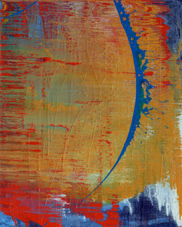 Картина под названием "Untitled Swipe" - Oberlin The Artist, Подлинное произведение искусства, Акрил