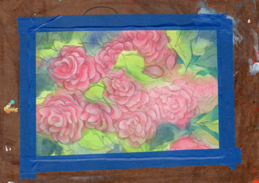 Pittura intitolato "Flower progress 1" da Oberlin The Artist, Opera d'arte originale, Acrilico