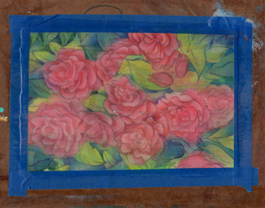 Painting titled "Flower progress 3" by Oberlin The Artist, Original Artwork, Acrylic