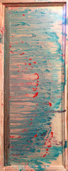 Malerei mit dem Titel "Untitled Blue" von Oberlin The Artist, Original-Kunstwerk, Acryl