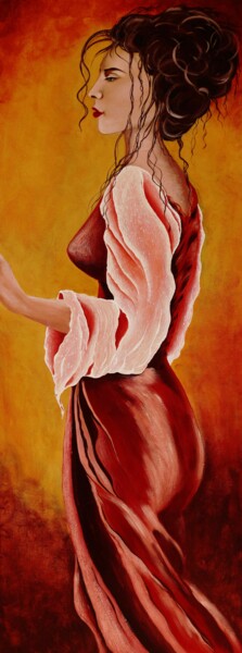The beaty of woman existence Peinture intitulée "The beaty of woman…" par Ειρηνη Μπετσα, Œuvre d'art originale, Acrylique