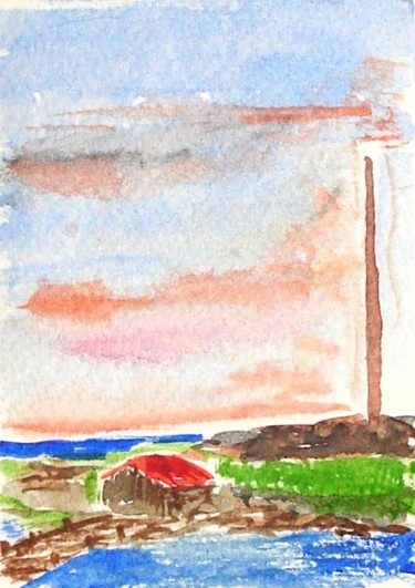 Painting titled "Sky Colours" by Eirikur Eiriksson, Original Artwork