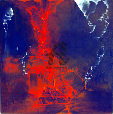 Peinture intitulée "effusion-red.jpg" par Cori, Œuvre d'art originale, Autre