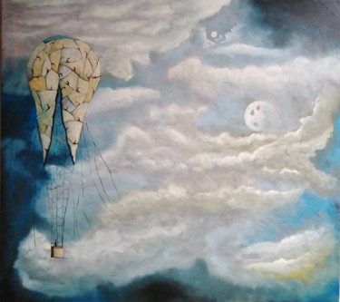 Painting titled "A dream is dreamed…" by Filip Łoziński, Original Artwork, Oil