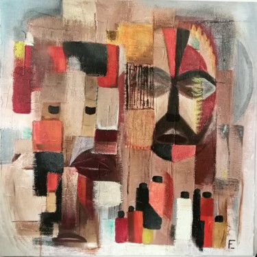 Pittura intitolato "Masque" da Ekaterina Kosheleva, Opera d'arte originale, Acrilico
