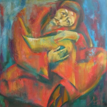 Painting titled "Боян" by Ekaterina Abramova, Original Artwork