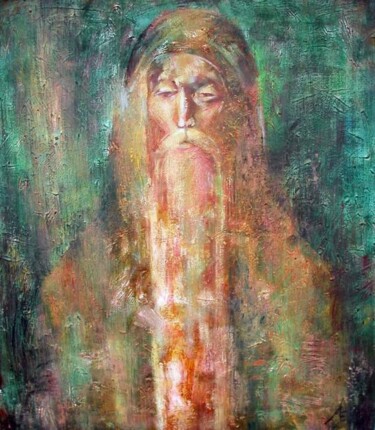 Painting titled "Мудрость" by Ekaterina Abramova, Original Artwork
