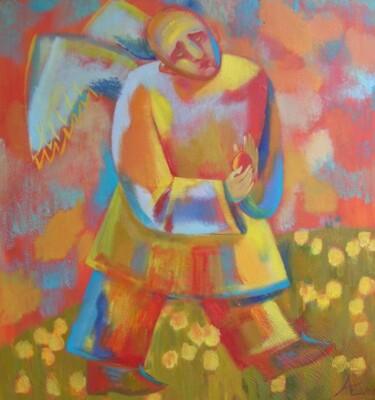 Painting titled "Пасха" by Ekaterina Abramova, Original Artwork
