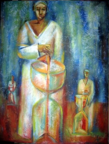 Painting titled "Время жить" by Ekaterina Abramova, Original Artwork