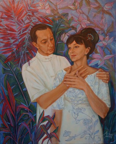 Painting titled "Master Chen ((Масте…" by Ekaterina Abramova, Original Artwork, Other