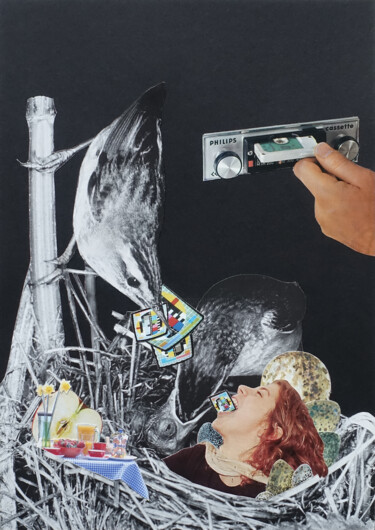 Collages getiteld "Breaking news" door Ekaterina Anikina, Origineel Kunstwerk, Collages