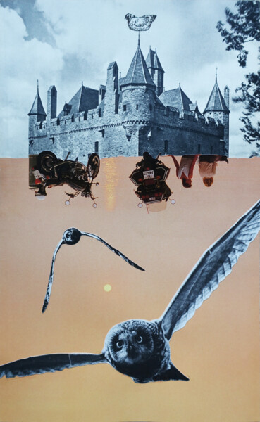 Collages intitolato "End of the road" da Ekaterina Anikina, Opera d'arte originale, Collages
