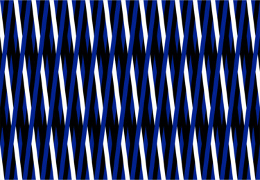 Отпечатки и Гравюры под названием "Blue and black ribb…" - Ekaterina Artamonova, Подлинное произведение искусства, Шелкограф…