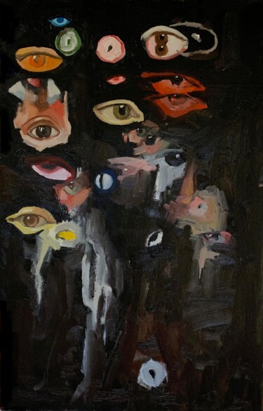 Картина под названием "Witnesses" - Ekaterina Belukhina, Подлинное произведение искусства, Масло