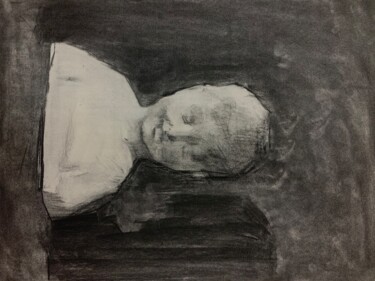 图画 标题为“Black and white boy” 由Ekaterina Belukhina, 原创艺术品, 木炭