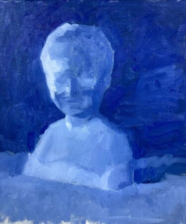Картина под названием "New boy in town" - Ekaterina Belukhina, Подлинное произведение искусства, Масло Установлен на Деревян…