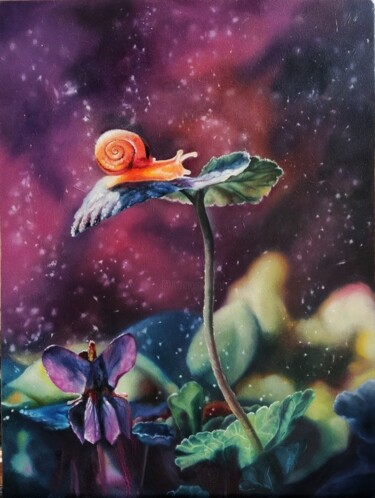 Картина под названием "Свет" - Екатерина Бокало, Подлинное произведение искусства, Масло