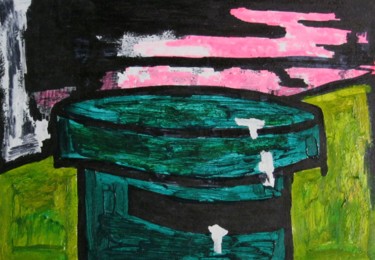 Картина под названием "Заря" - Katrin Bor, Подлинное произведение искусства, Другой