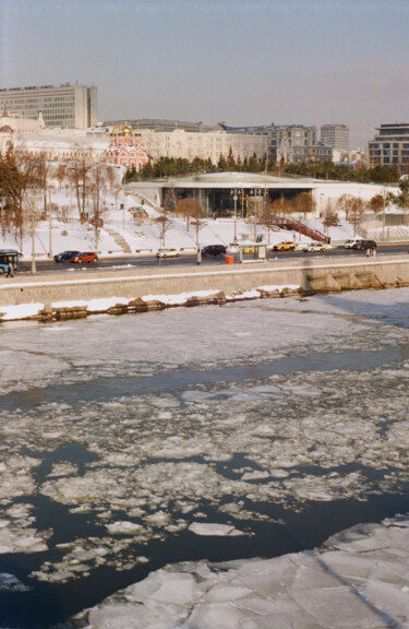 Photography titled "River and ice" by Ekaterina Kastalskaya, Original Artwork, Analog photography