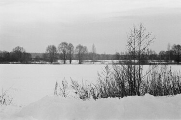 Photography titled "Winter graphics" by Ekaterina Kastalskaya, Original Artwork, Analog photography
