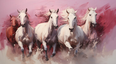 Arte digitale intitolato "Horsepower - Print…" da Ekaterina Larina, Opera d'arte originale, Pittura digitale