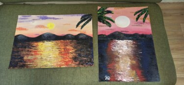 Картина под названием "Море, солнце, мокры…" - Екатерина Мосина, Подлинное произведение искусства, Акрил