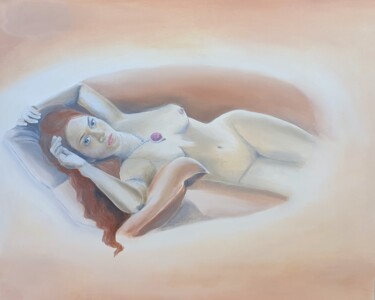 绘画 标题为“old fasion goddess” 由Ekaterina Nichubai (Shpekht), 原创艺术品, 油
