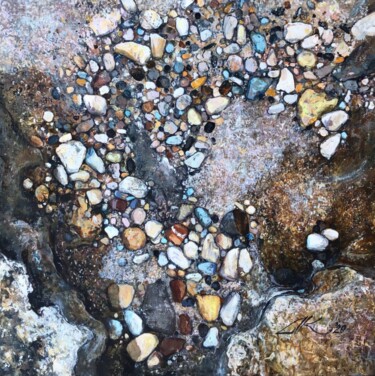 Ζωγραφική με τίτλο "Sea ​​pebbles" από Ekaterina Shenayeva, Αυθεντικά έργα τέχνης, Ακρυλικό