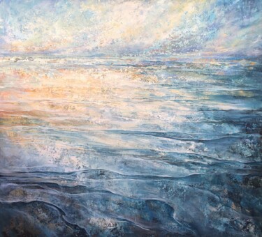 Pittura intitolato "Sea" da Ekaterina Shenayeva, Opera d'arte originale, Acrilico