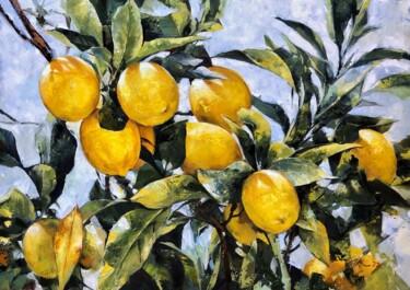 Pintura intitulada "Lemon tree" por Ekaterina Shenayeva, Obras de arte originais, Acrílico