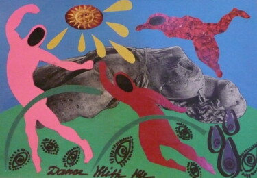 Collagen mit dem Titel "Collage on paper Ho…" von Ekaterina Shytova, Original-Kunstwerk, Collagen